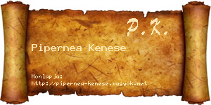 Pipernea Kenese névjegykártya